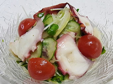 たこと野菜のマリネ